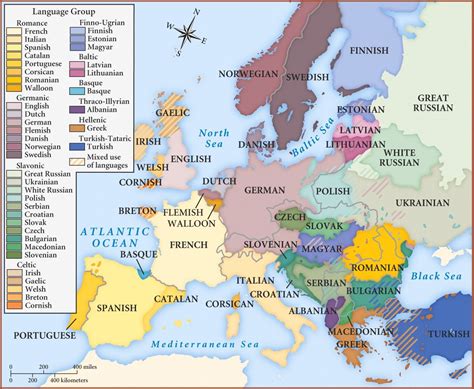 Linguistic Maps Of Europe Europe Language Europe Map Map