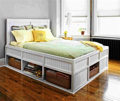 Make Your Own Queen Size Platform Bed Diy Storage Bed Bed Frame With