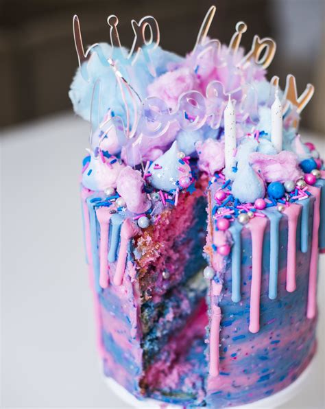 A Light And Fluffy Cotton Candy Flavored Cake That Will Make You Think