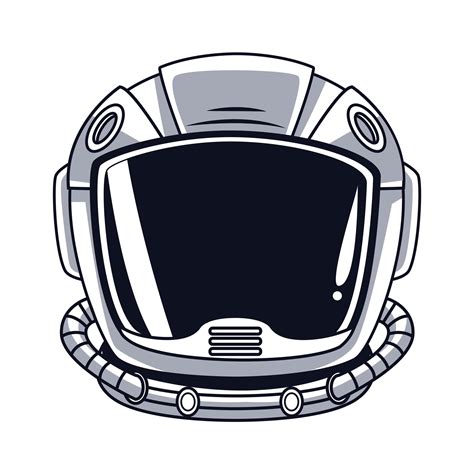 Astronaut Helmet Drawn 2498620 Vector Art At Vecteezy