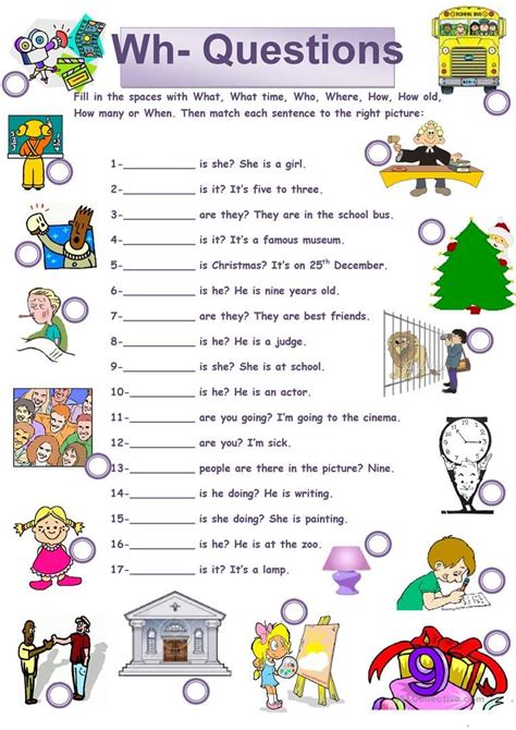 Wh Questions Worksheet Free ESL Printable Worksheets Made By Teachers Wh Questions Exercises