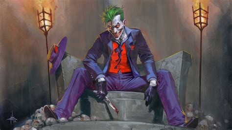 1366x768 Resolution Dc Comic Joker Art 1366x768 Resolution Wallpaper Wallpapers Den