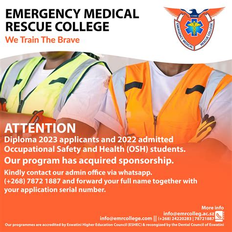 Attention To All Emergency Medical Rescue College Emrc