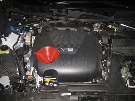 Nissan Maxima Vq35de V6 Engine Oil Change Filter Replacement Guide 041