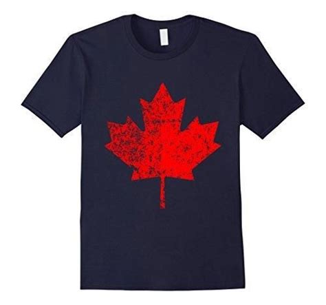 Men S Maple Leaf Canada Day Canadian Flag Dry Goose Shirt Medium Navy Canada Day T Shirts T
