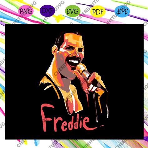 Freddie Mercury Poster Art Svg Freddie Mercury Svg Svg Posters Art Prints Art Print Ts