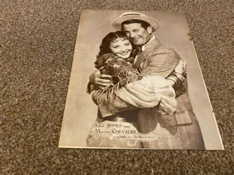 Ftwb18 Magazine Pin Up Picture 11x8 Sylvia Sidney And Maurice