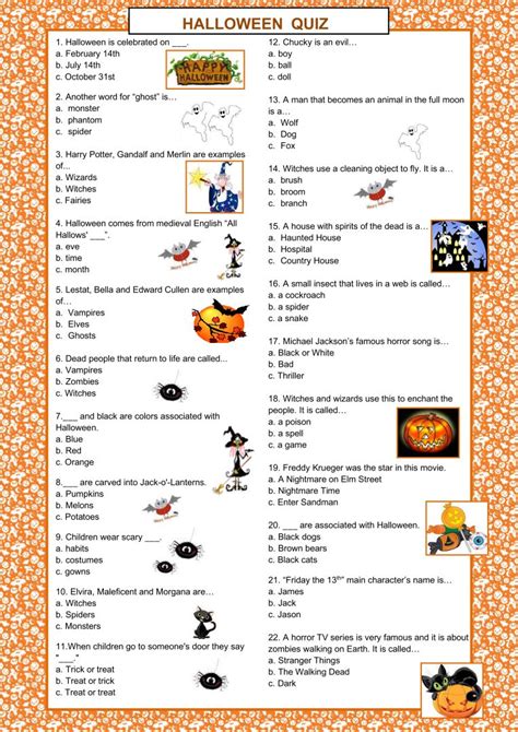 6 Best Free Printable Halloween Trivia