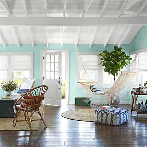 This Beach House Incorporates Different Shades Of Blue To Reflect The