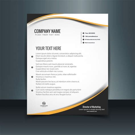 Want to learn more about letterhead design? Free Vector | Wavy letterhead template