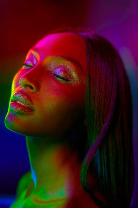Neon Lights Portraits By Mathew Guido Daily Design Inspiration For