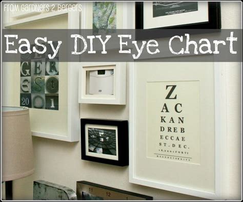 Easy DIY Eye Chart Art Eye Chart Eye Chart Art Easy Diy