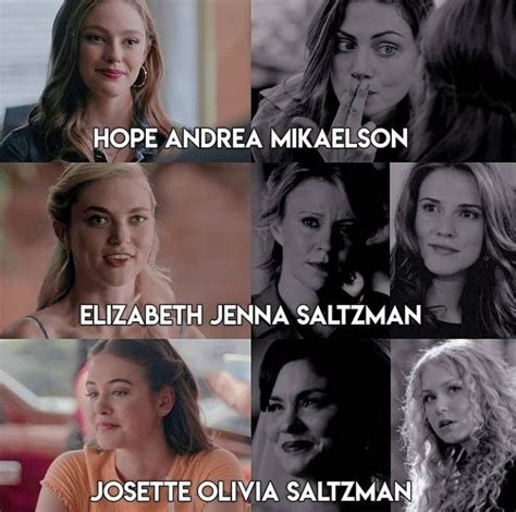 Hope Elisabeth Josette Name In 2020 Vampire Diaries