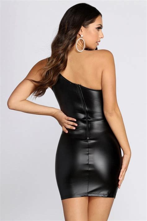 Pin On Leather Dress