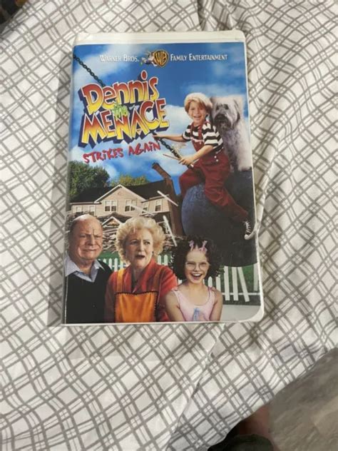 Dennis The Menace Strikes Again Vhs Video Tape Rickles Betty White