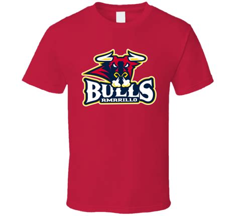 Amarillo Bulls Hockey Logo T Shirt