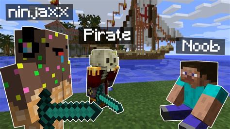 Je Troll Des Noob Sur Une Map Pirate Sur Minecraft Youtube