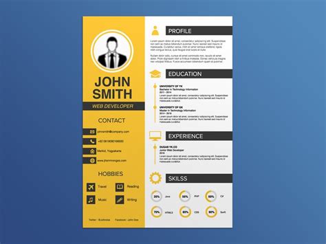 A curriculum vitae (cv), latin for course of life, is a detailed professional document highlighting a person's education, experience and accomplishments. Free Creative Curriculum Vitae Template for Job Seeker