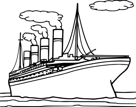 Titanic Coloring Page Free Printable Coloring Pages On