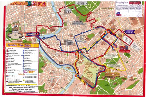 Tourist Map Tourist Attractions In Rome Italy Tourist Attractions