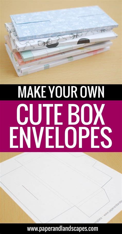 cute box envelopes  printable template
