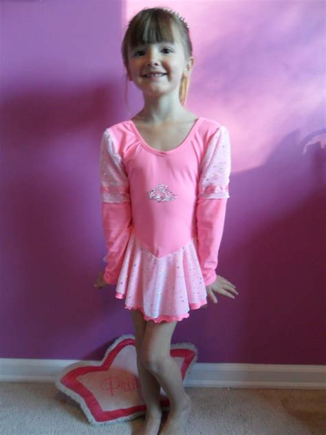 Figure Skatingdress Up Dress Pretty Pink Princess Etsy