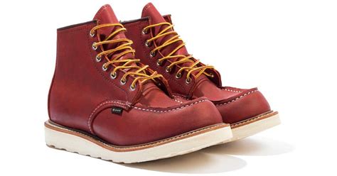 Red Wing 8864 Gore Tex Classic Moc Toe Leather Boots In Brown For Men