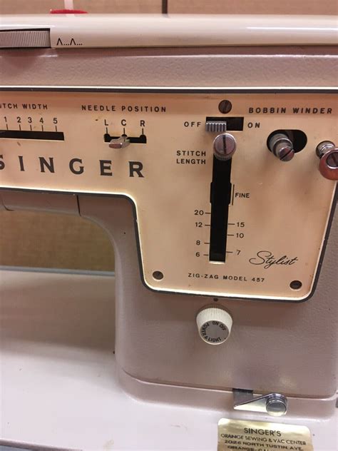 Vintage Singer Stylist Zig Zag Model Sewing Machine With Case Ebay