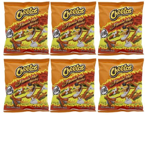 Buy Cheetos Crunchy Flamin Hot Cheese Flavoured Snacks 354g Pack Of 6 Online At Desertcartindia