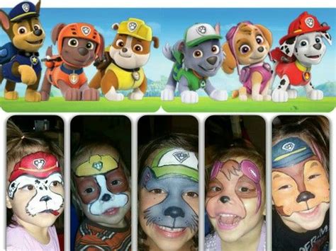 Paw Patrol Facepaint Pintura Facial Pintura Para Cara Niños
