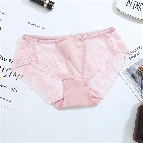 2019 new panties 9 colors 1pcs brand underwear women lace briefs ultra thin comfort mid waist
