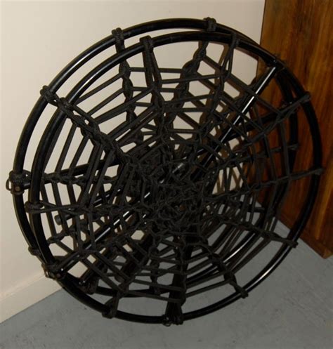 I constructed them from a basic wooden kit which i heavily altered. Spider Web Folding Chairs by Hoffer at 1stdibs