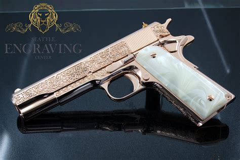 Buy Stunning 18k Rose Gold With Diamonds 1911 Colt 45 Government Vine