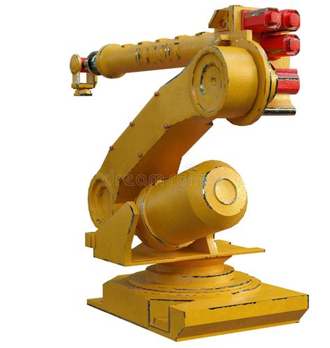 Industrial Robotic Arm Stock Illustration Illustration Of Background