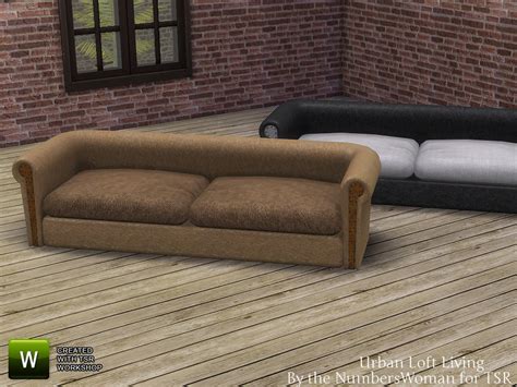 The Sims Resource Urban Loft Living Couch