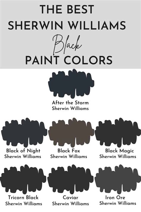 The Best Black Paint Colors Artofit