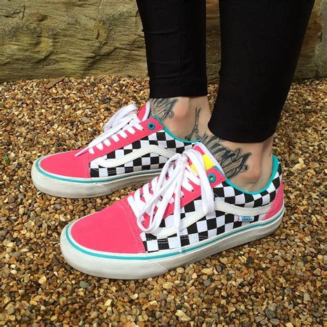Golf Wang X Vans Old Skool Pro Pink Checkerboard Dr Shoes Hype Shoes