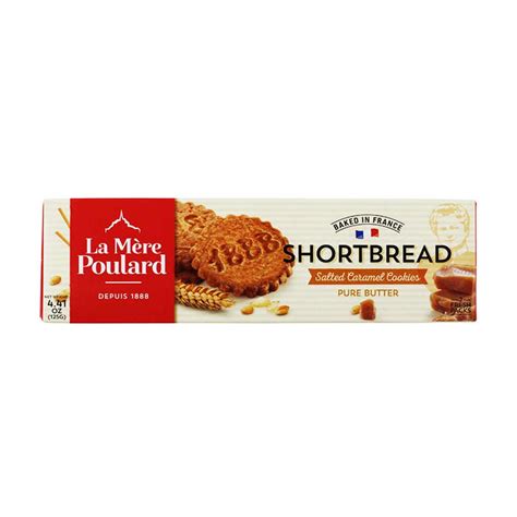 La Mere Poulard French Salted Caramel Shortbread Cookies 441 Oz 125