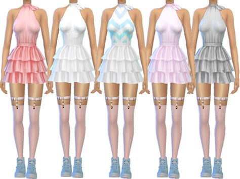 The Sims Resource Super Cute Ruffled Dress Mesh Needed
