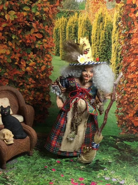 Halloween sorcière poupée Miniature poupée de maison de | Etsy | Куклы