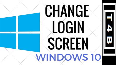 How To Change Windows 10 Login Screen Background Wallpaper Youtube