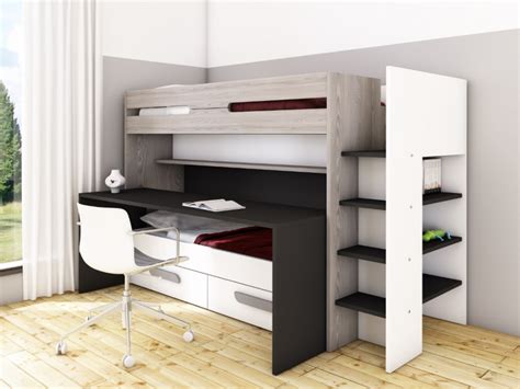 Coi letti a soppalco, invece, puoi arredare lo spazio sottostante come preferisci. Letto a castello DAVID 90x190 scrivani letto scorrevole