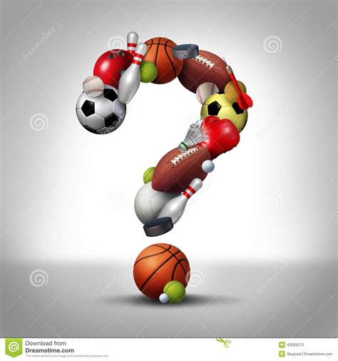 Last, but definitely not least, is a closing round dedicated to the pinnacle of sporting glory: Sports Question stock illustration. Illustration of league ...