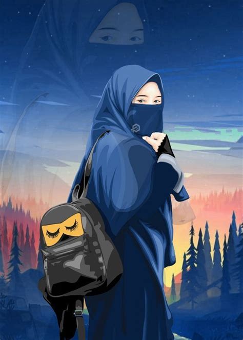 Gambar Kartun Muslimah Terbaru 2020 Berkacamata Gambar Viral Hd