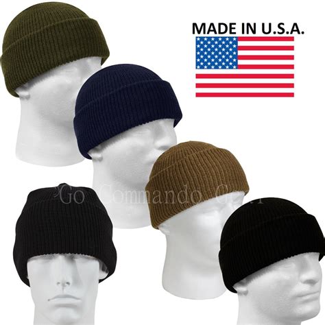 Genuine Military 100 Wool Watch Cap Gsa Compliant Beanie Cap Usa Made