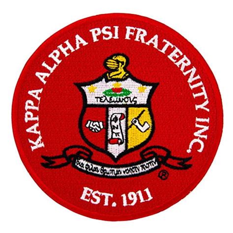 Buy Kappa Alpha Psi Fraternity Seal Embroidered Appliqué Patch Sew Or