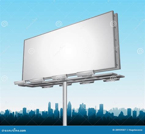 Vector Highway Ad Billboard Roadside Stock Vector Illustration Of