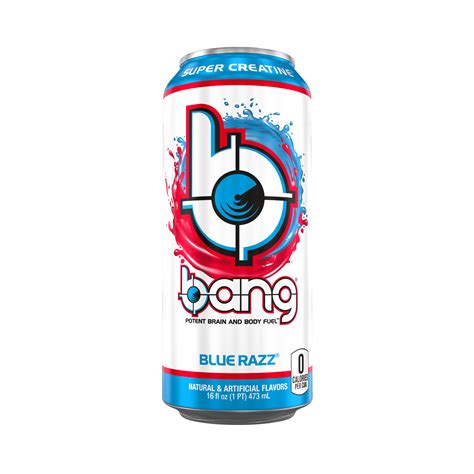 Buy Bang Blue Razz Energy Drink With Super Creatine 16 Oz Can Online