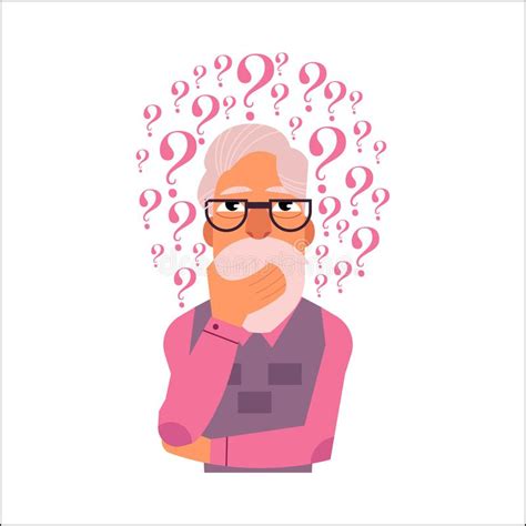 Old Man Confused Stock Illustrations 456 Old Man Confused Stock