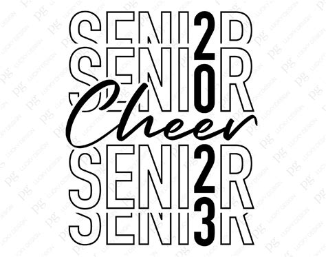 Senior 23 Svg Png Cheer Senior 2023 Svg Cheerleader Svg Etsy